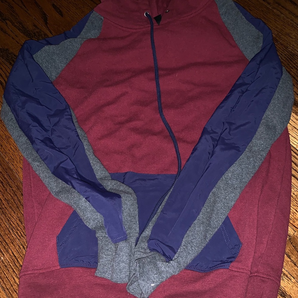 Zine Clothing Maroon and navy sweatshirt